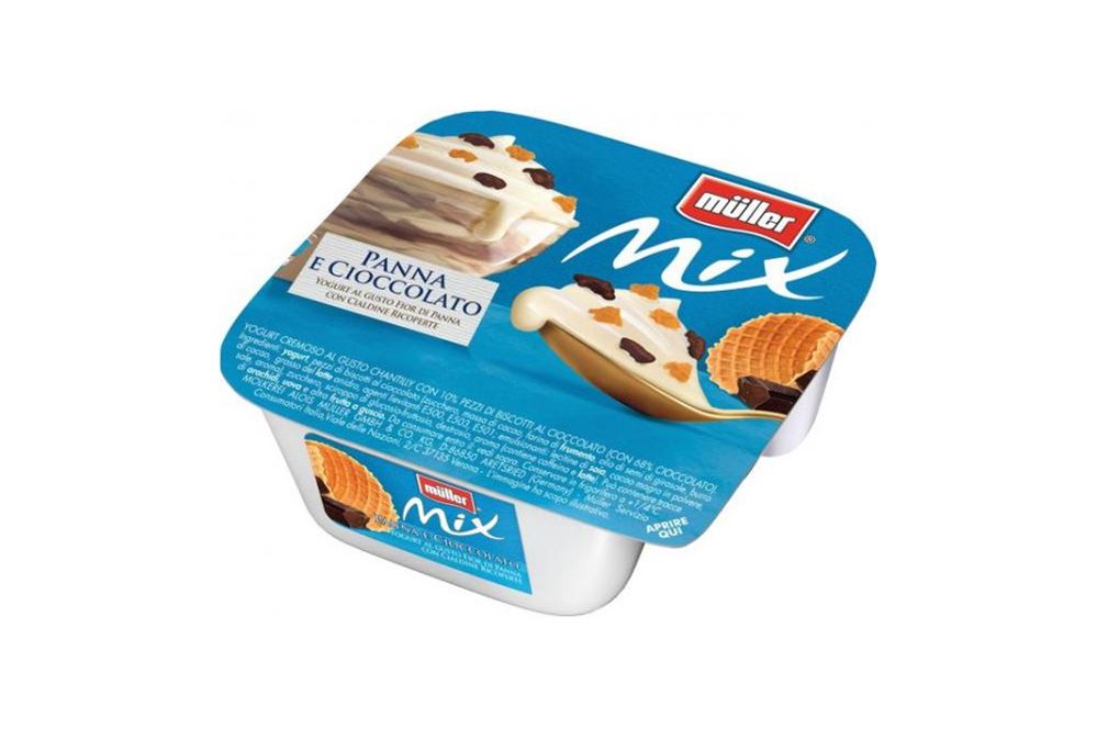 Yogurt bianco nocciole e cioccolato Muller mix gr.150 